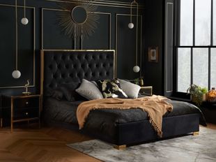 Birlea Chelsea Black Fabric Bed Frame