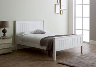 Limelight Taurus White Wooden Bed