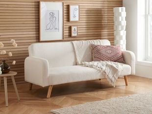 Birlea Micah White Fabric Sofa Bed