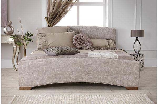 Serene Anastasia Double Mink Fabric Bed Frame