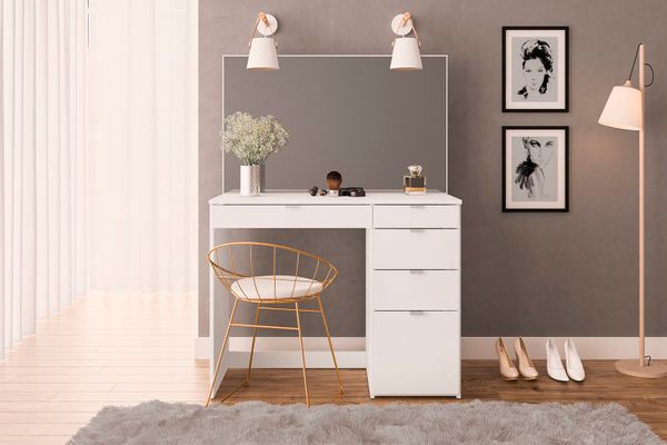 Birlea Ava 5 Drawer Dressing Table & Mirror Set