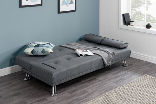 Birlea Logan Grey Fabric Sofa Bed