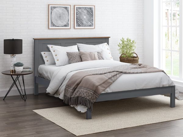Conway Grey Wooden Bed Frame