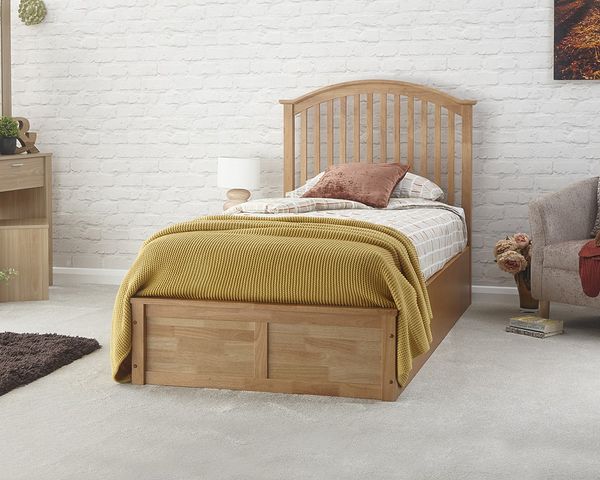 Madrid End Opening Wooden Ottoman Bed Frame