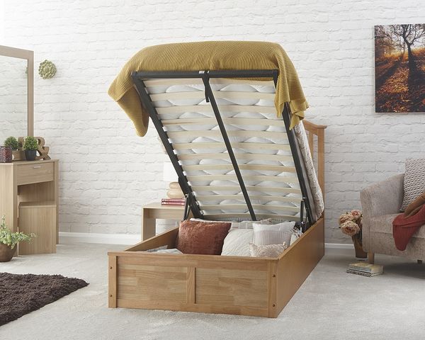 Madrid End Opening Wooden Ottoman Bed Frame