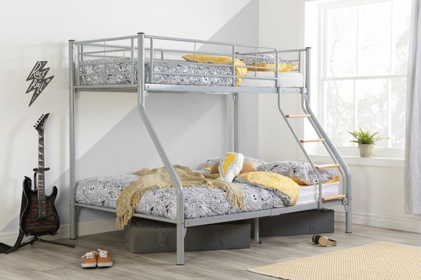 Birlea Nexus Silver Bunk Bed