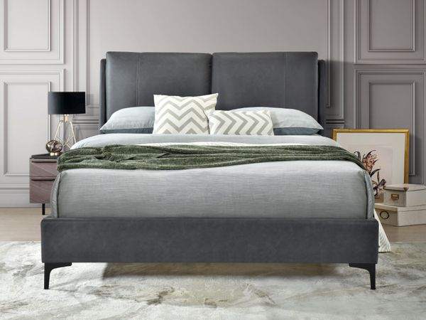 Tuscany Pillow Dark Grey Bed Frame