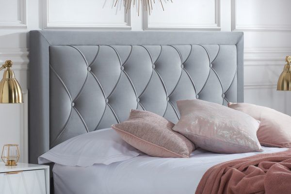 Birlea Woodbury Grey Velvet Bed Frame